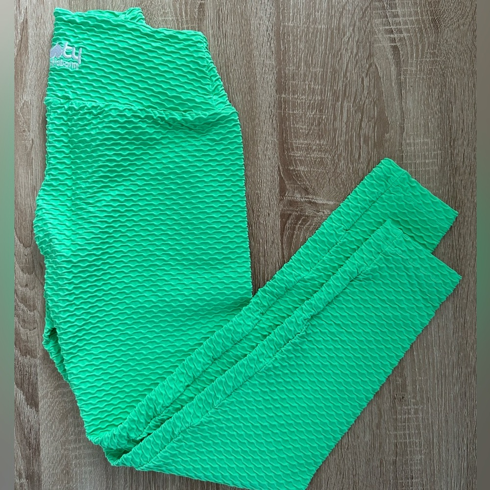 Bootybybrabants Croco Lime Margarita Full Length Leggings